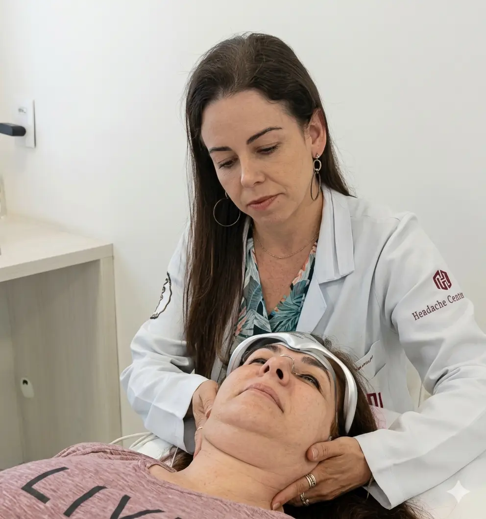 Michelle Santiago, fisioterapeuta especializada em enxaqueca e cefaleia